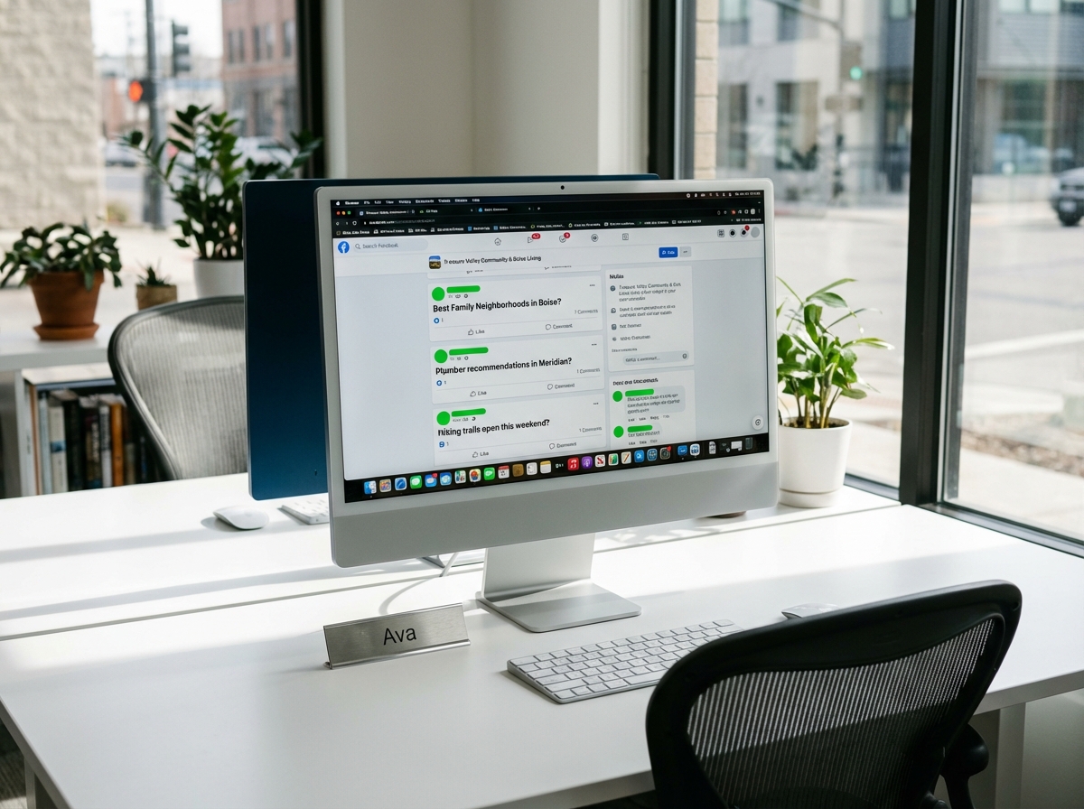 Social media and local community engagement on phone